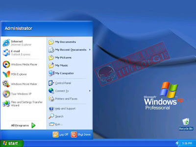 Mengatur tampilan Windows XP Start Menu