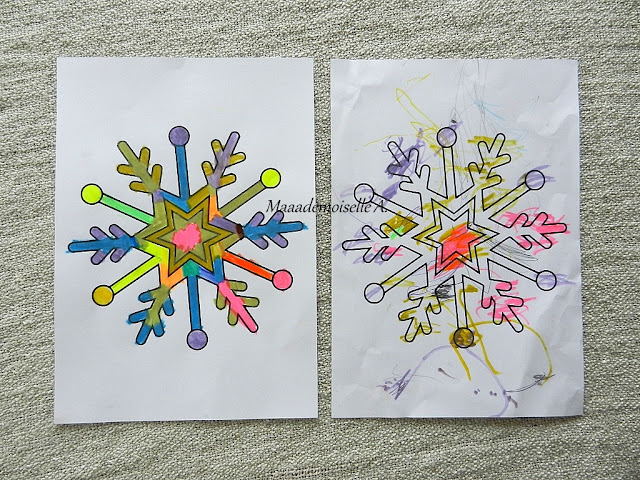 || Nos activités sur les flocons de neiges - Coloriage