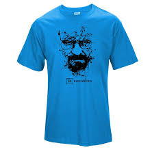 Top Quality Cotton heisenberg funny men t shirt casual short sleeve breaking bad print mens T-shirt Fashion cool T shirt for men