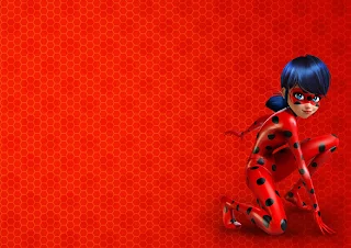 Miraculous Ladybug Free Printable Invitations, Labels or Cards.