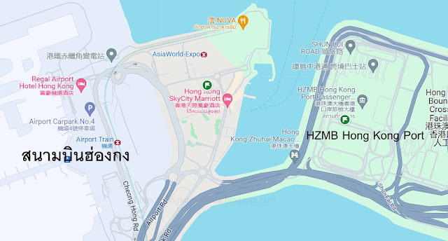 HZMB Hong Kong Port Map