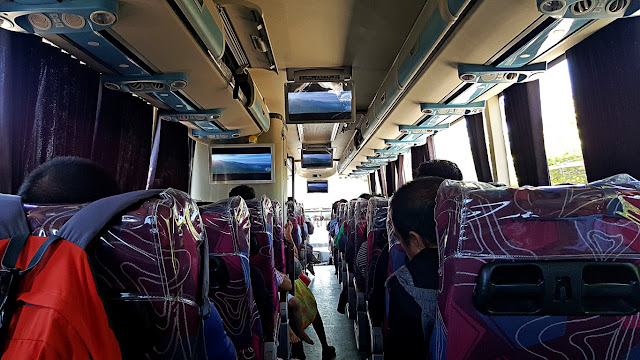 On board an Airconditioned Rural Tours bus from Malaybalay to Davao