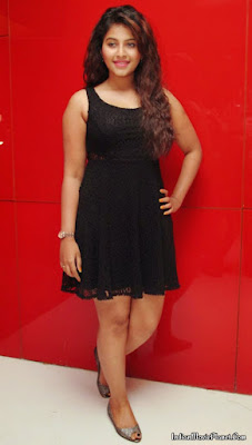 anjali hot thigh show photo shoot images black dress