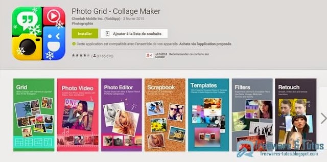 Photo Grid - Collage Maker : une application de collage photo pour Android