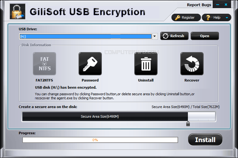برنامج Gilisoft USB Encryption