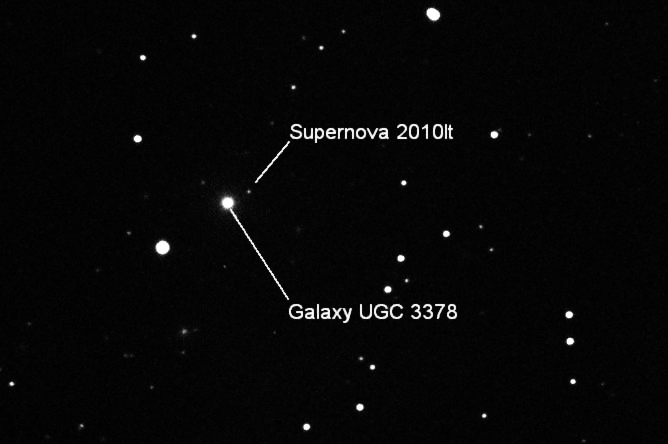 La supernova 2010lt y una descubridora precoz.-