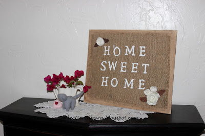 Eclectic Red Barn: Finished Home Sweet Home Sign