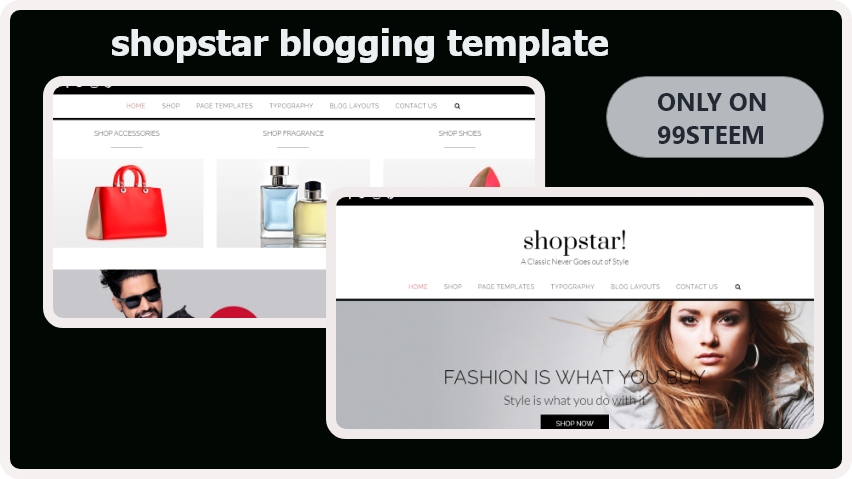 Shopstar blogger template