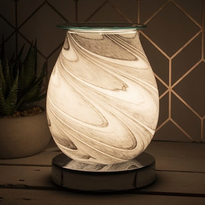 3D Aroma Burner Lamp - Grey Marble