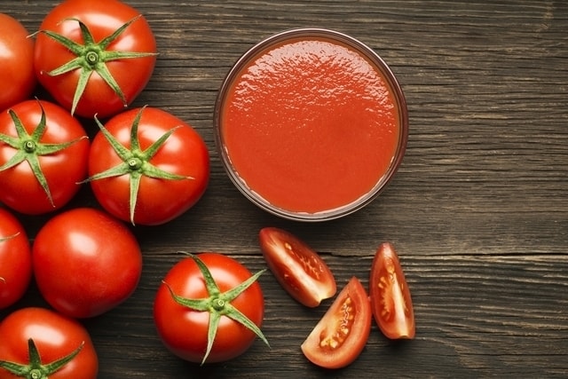 hidratação de tomate