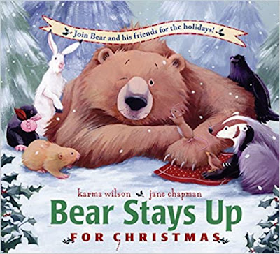 bear stays up for christmas book cover.