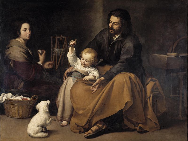 The Holy Family with dog, c. 1645–50