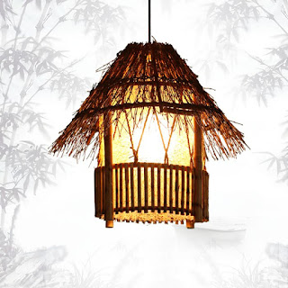 Model Lampu Rotan Unik