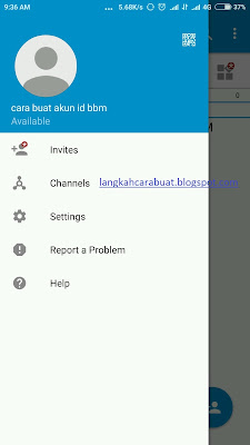 cara buat akun blackberry messenger