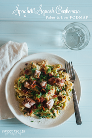 Spaghetti Squash Carbonara (Paleo, Low FODMAP, AIP Reintroduction, Whole30) 