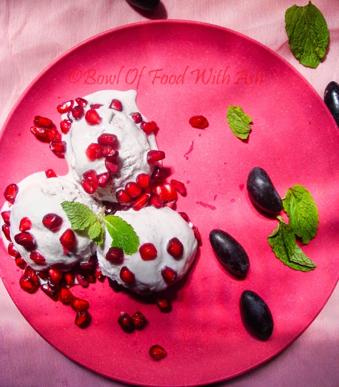 Pomegranate IceCream Recipe