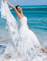 Hawaii beach dress wedding