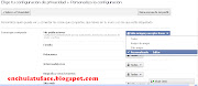 despues en Personalizar la configuración (perfl facebook)