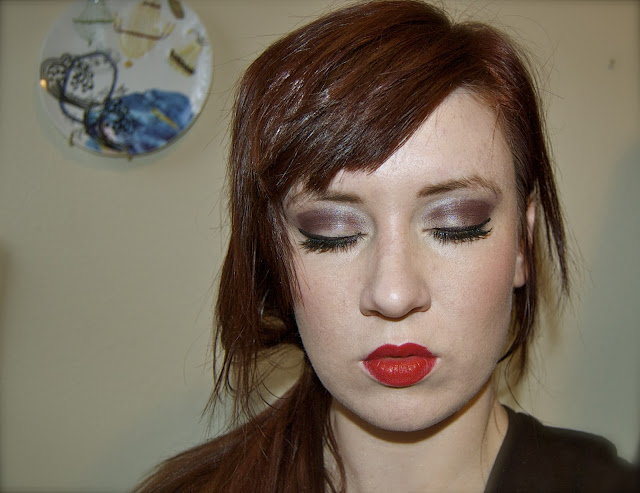 lorac eyeshadow, illamasqua lipstick, style of your own blog, red lips