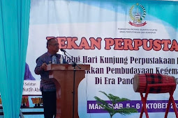 Moh Hasan Sijaya Buka Pekan Perpustakaan dan Wisata Baca  di Sulsel Tahun 2020