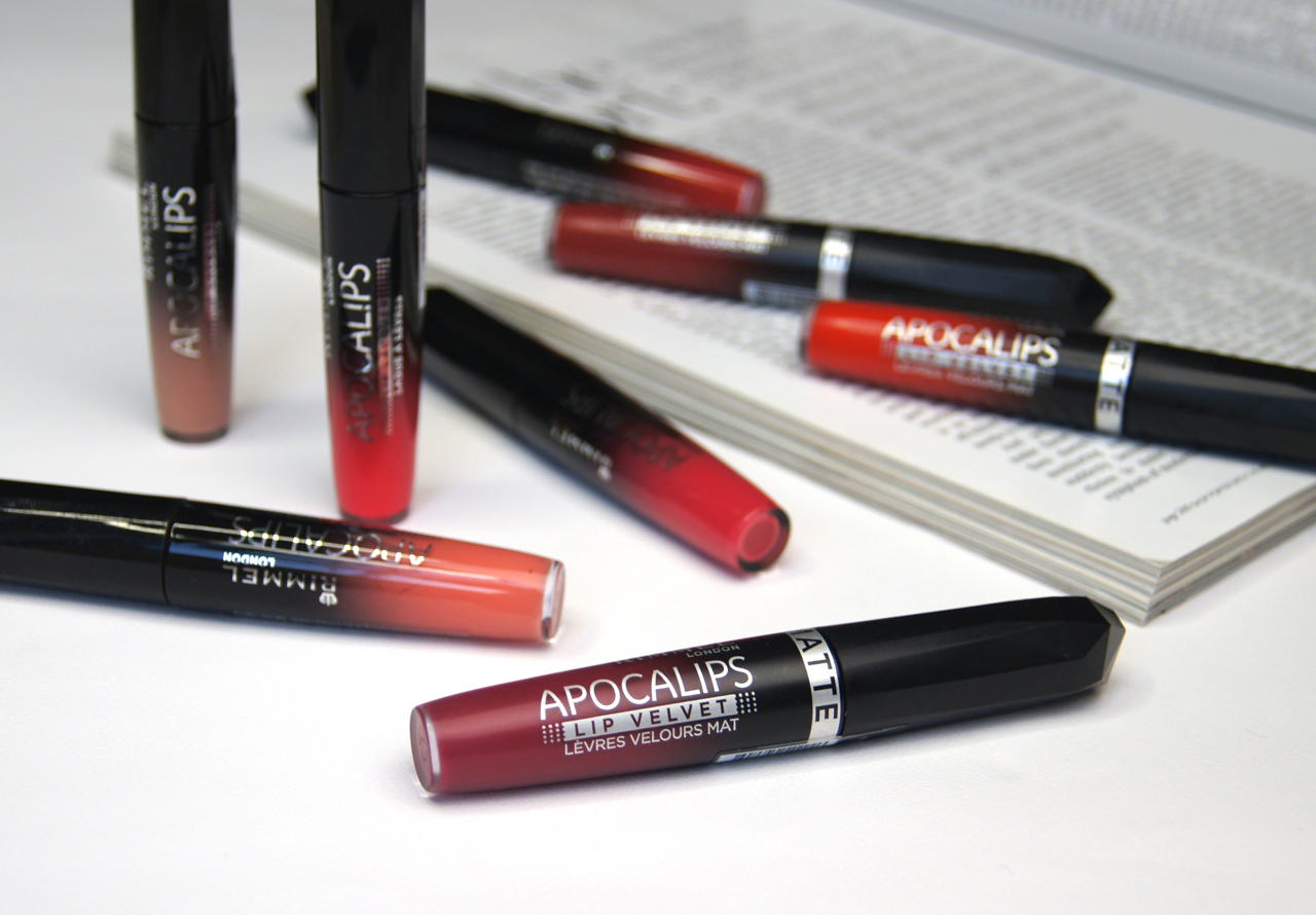 rimmel apocalips lip lacquer lip velvet collection review swatches