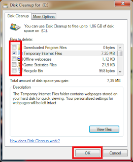 Disk Cleanup : Delete