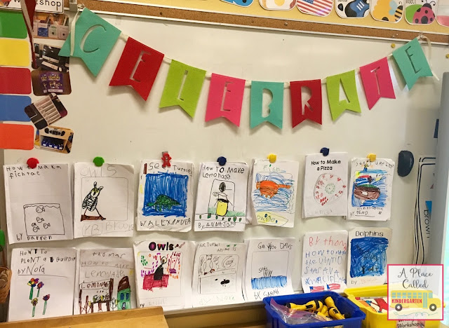 A nonfiction writing workshop celebration in Kindergarten. Lots of ideas on how to celebrate the end of your nonfiction writing unit with your Kindergarten students.