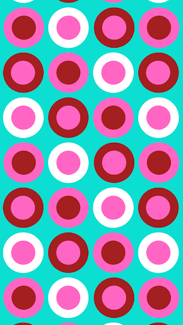 Colorful circles phone wallpaper - free download
