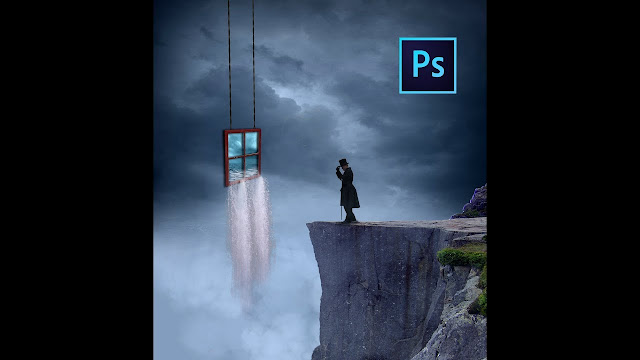 Create Surreal Waterfall Window Manipulation Scene Effect In Photoshop Cs6