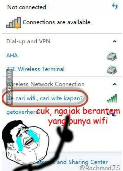 Kumpulan Nama Wifi Paling Lucu  Humor Lucu Banget