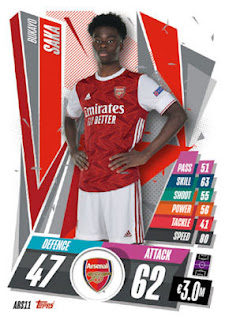 Topps Match Attax 2020-2021 Arsenal Set