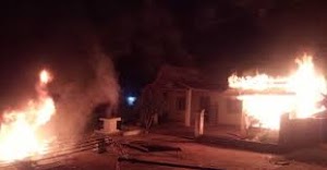 Gara- Gara BLT Kantor Desa di Merangin di Bakar Warga