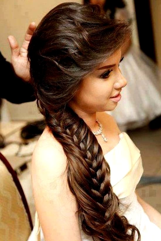 hair style for indian girls in party