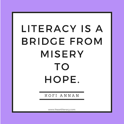 Literacy is a bridge from misery to hope. - Kofi Annnan