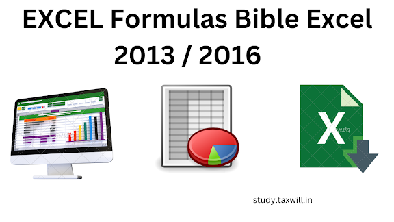 EXCEL Formulas Bible Excel 2013 / 2016