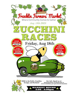 Zucchini races on Friday! Aug 18, 2023