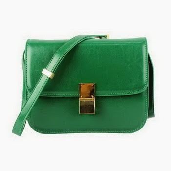 celine edge bag green