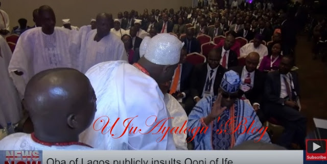 WATCH Video!!  Oba Of Lagos Publicly Disgraces Ooni Of Ife
