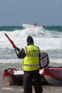 Zap cat racing of Cornish coast