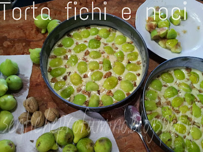 Torta soffice con i fichi. senza burro