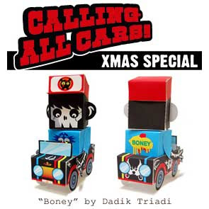Calling All Cars Paper Toy Xmas Special