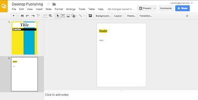 Image result for Desktop Publishing google slides