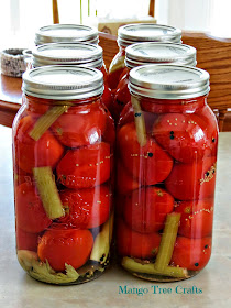 Ukrainean style pickled tomatoes