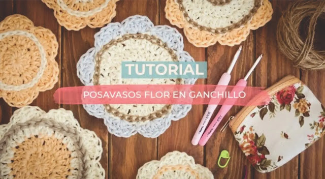 Tutorial posavasos flor en ganchillo - Proyecto fácil y rápido para principiantes