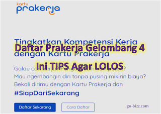 LOGIN www.prakerja.go.id, Daftar Kartu Prakerja Online Gelombang 4