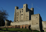 Rochester Castle. I first saw this impressive building towering over the . (rochester castle)