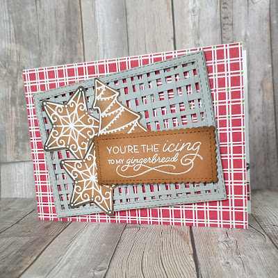 Gingerbread and peppermint suite stampin up fun christmas card