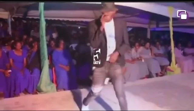 Michael jackson of Tanzania in church