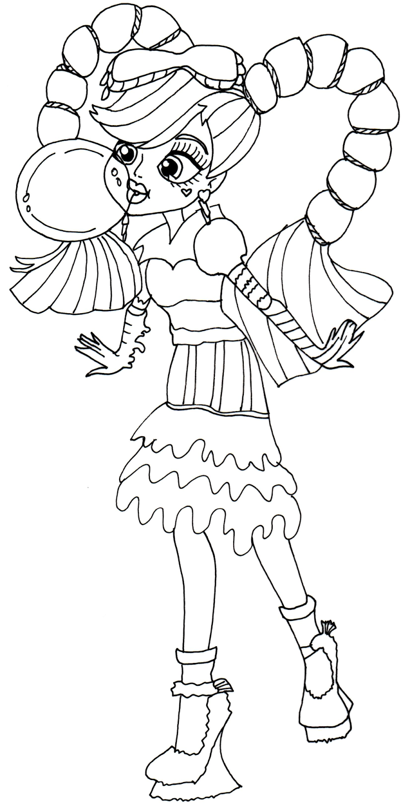 Monster High Free Coloring Pages 10