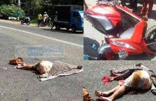 Women Killed In bike accident in Balavinna